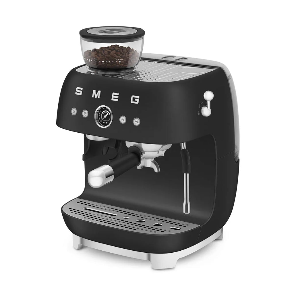Kolbowy ekspres do kawy Smeg EGF03BLMEU Czarny 50's Style
