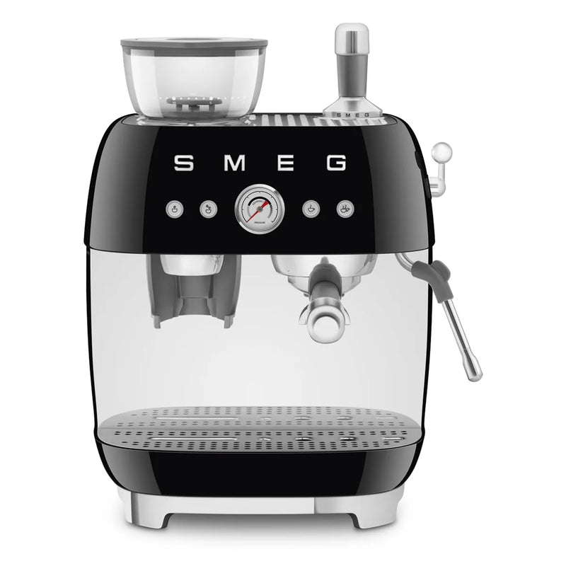 Kolbowy ekspres do kawy Smeg EGF03BLEU Czarny 50's Style