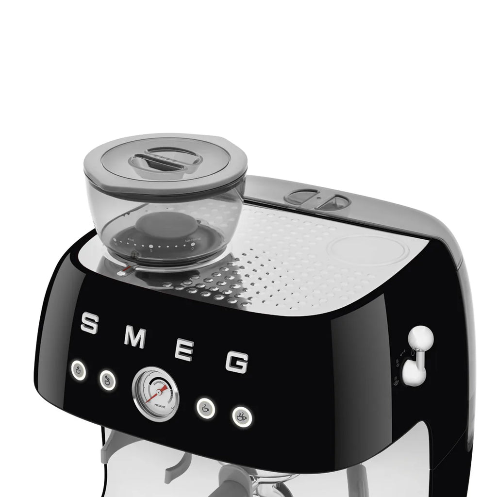 Kolbowy ekspres do kawy Smeg EGF03BLEU Czarny 50's Style
