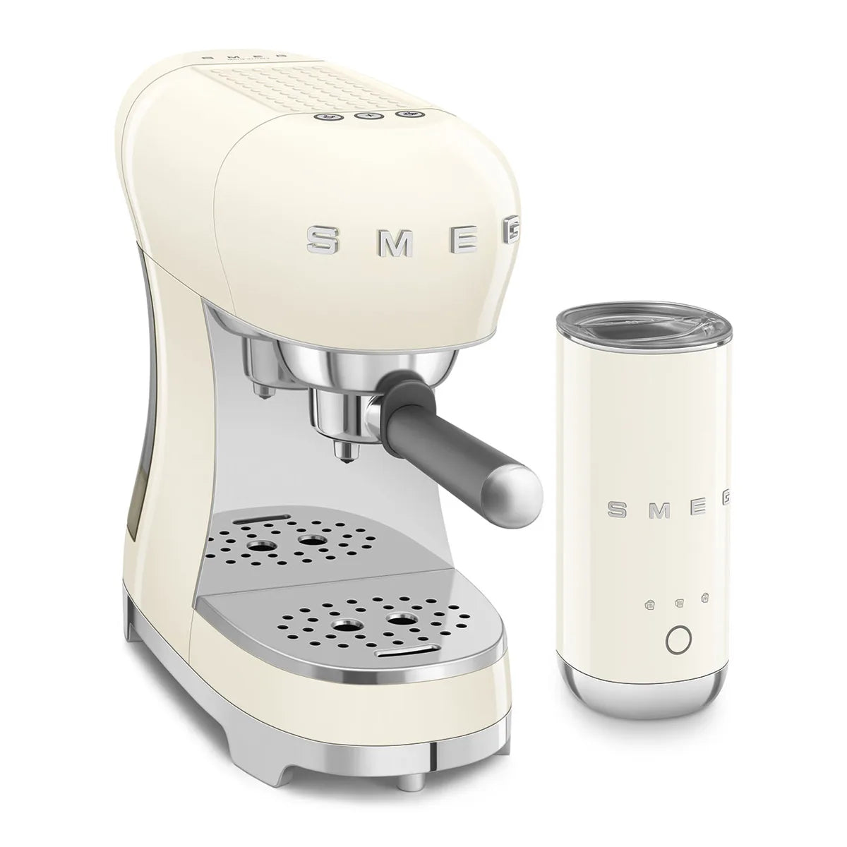 Kolbowy ekspres do kawy Smeg ECF12CREU Kremowy 50's Style
