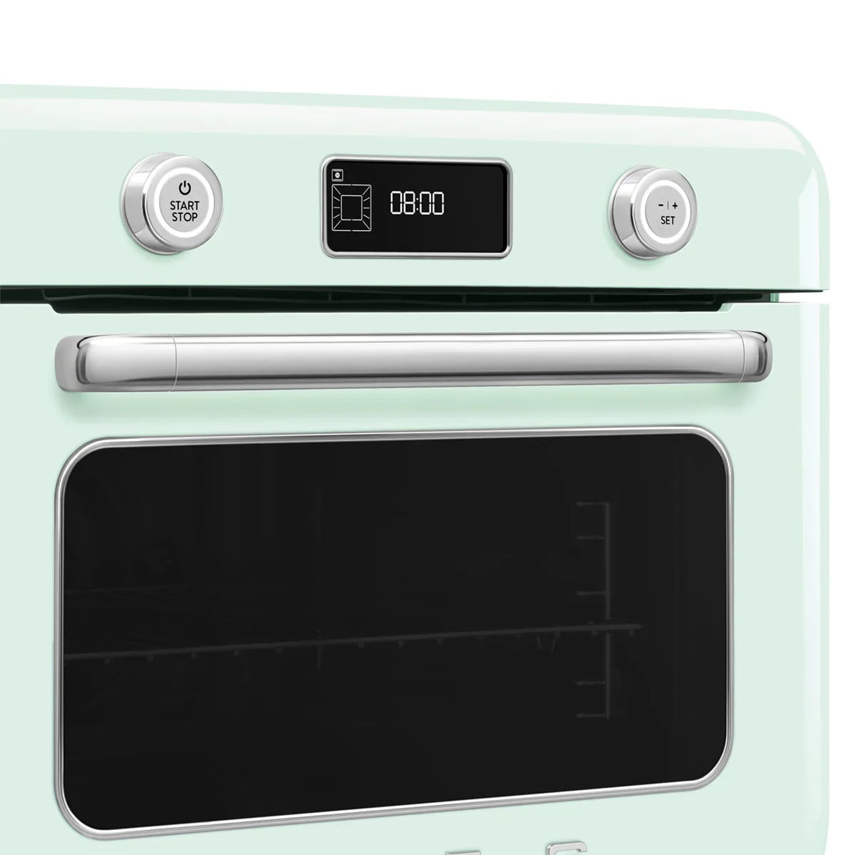 Nablatowy piekarnik Galileo Smeg COF01PGEU Pastelowa zieleń 50's Style