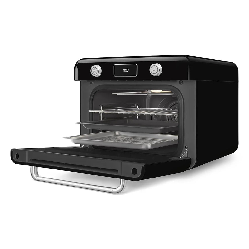 Nablatowy piekarnik Galileo Smeg COF01BLEU Czarny 50's Style