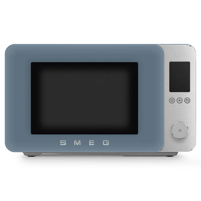 Kuchenka mikrofalowa z funkcją piekarnika Smeg MOC02SBMEU Storm blue Collezione