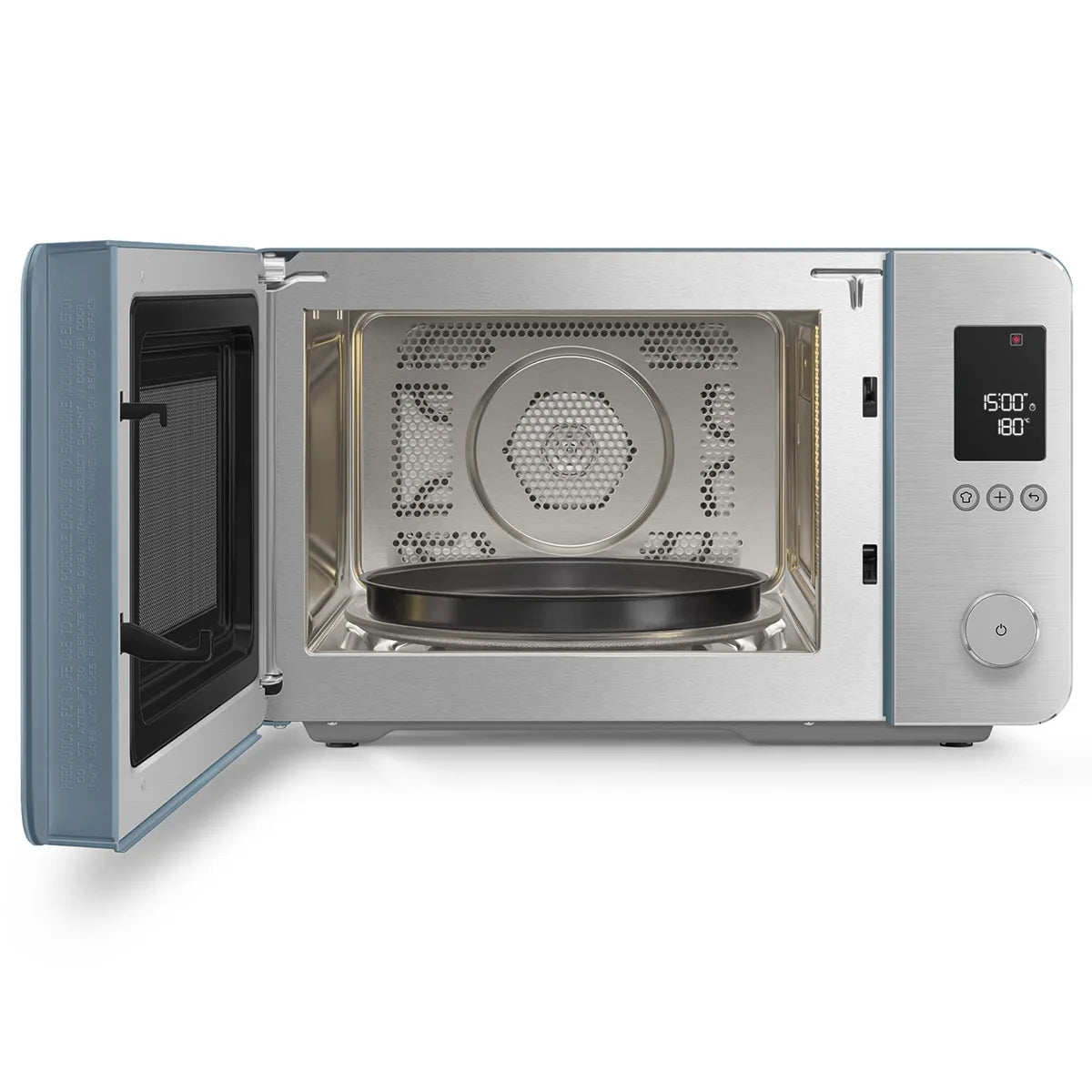 Kuchenka mikrofalowa z funkcją piekarnika Smeg MOC02SBMEU Storm blue Collezione
