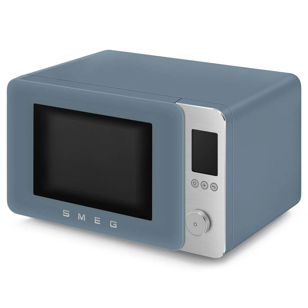 Kuchenka mikrofalowa z funkcją piekarnika Smeg MOC02SBMEU Storm blue Collezione