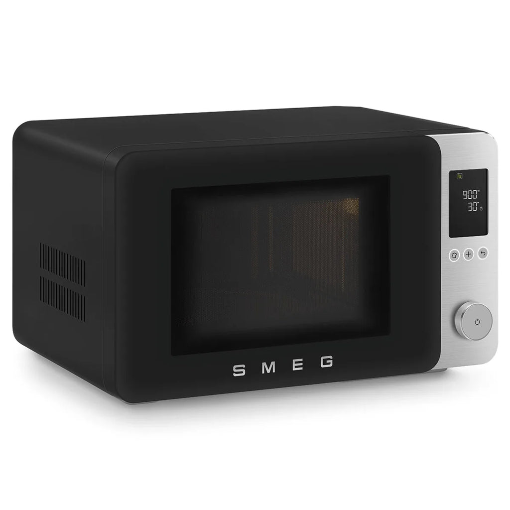Kuchenka mikrofalowa z funkcją piekarnika Smeg MOC02BLMEU Czarny Collezione
