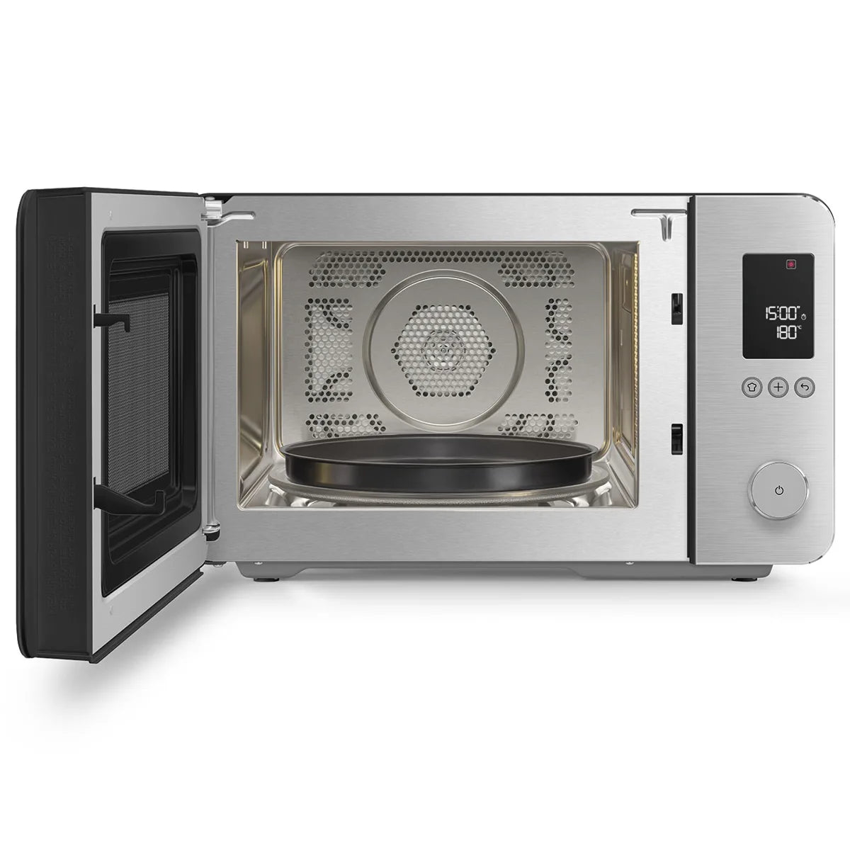 Kuchenka mikrofalowa z funkcją piekarnika Smeg MOC02BLMEU Czarny Collezione