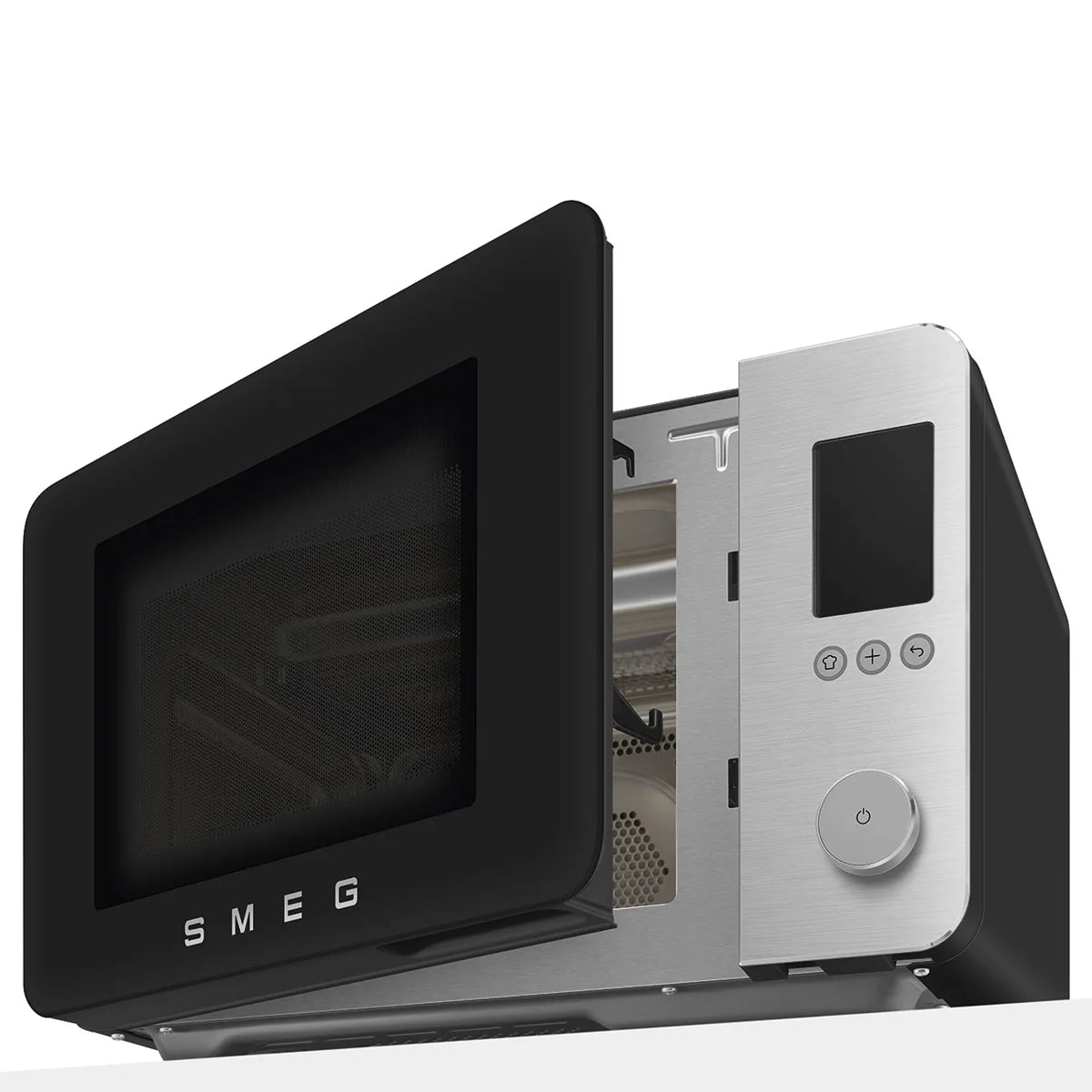 Kuchenka mikrofalowa z funkcją piekarnika Smeg MOC02BLMEU Czarny Collezione