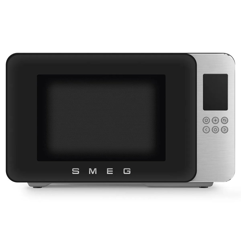 Kuchenka mikrofalowa z funkcją grill Smeg MOC01BLMEU Czarny Collezione