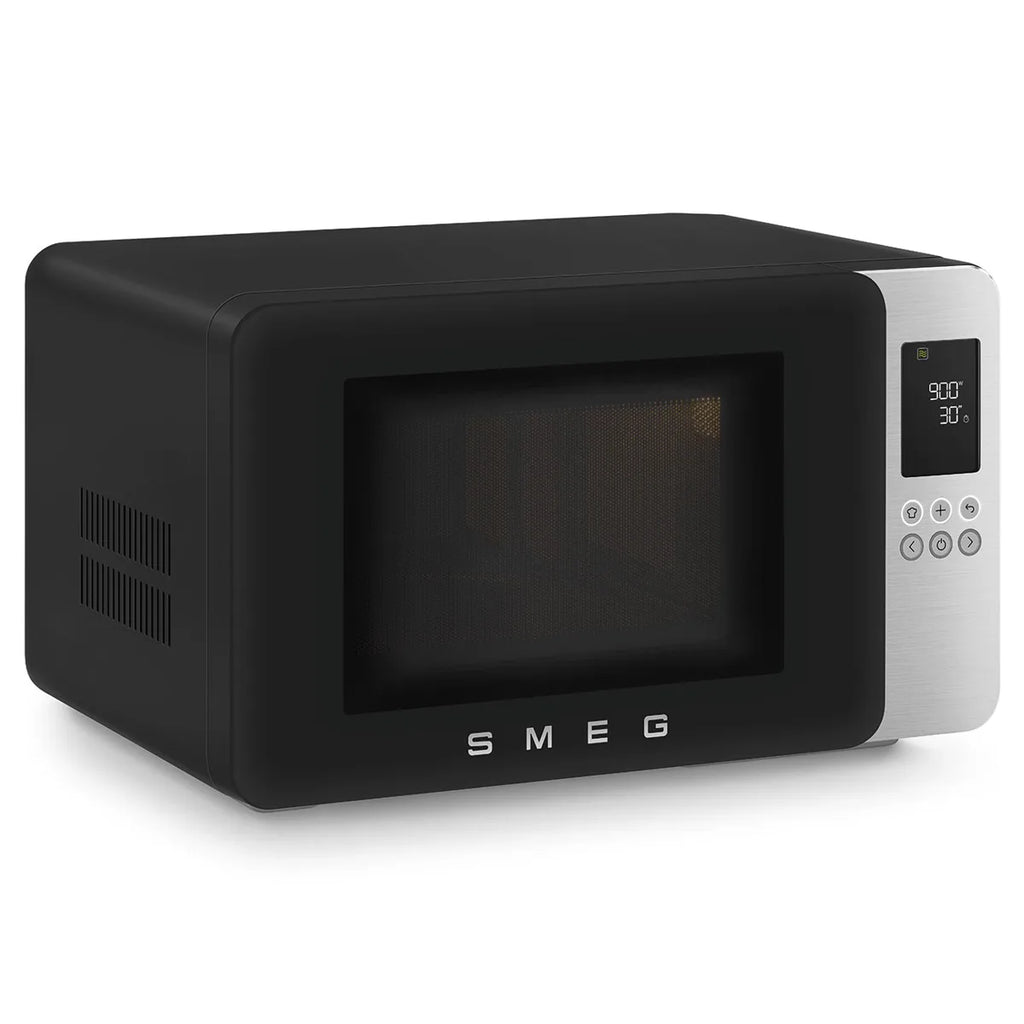 Kuchenka mikrofalowa z funkcją grill Smeg MOC01BLMEU Czarny Collezione