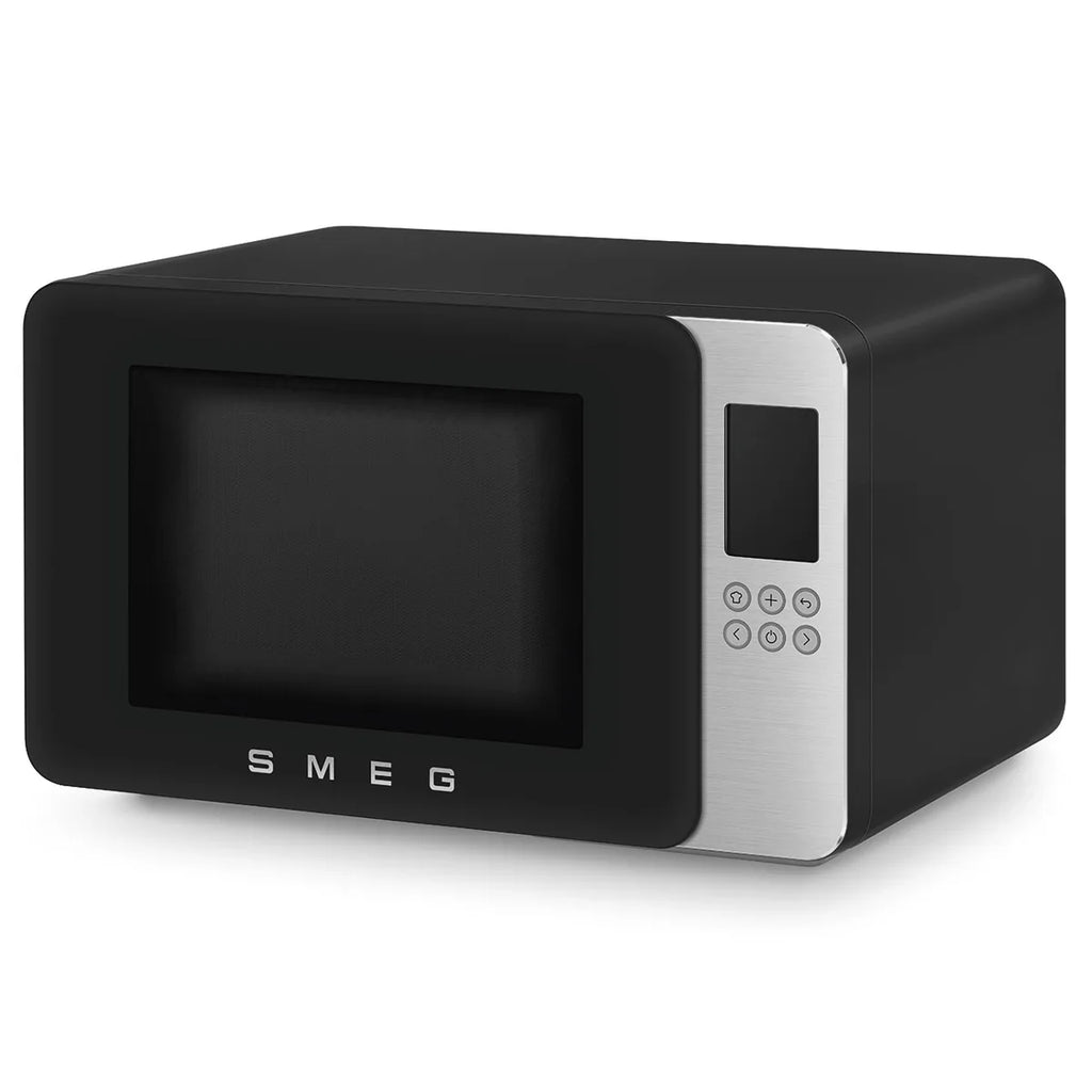 Kuchenka mikrofalowa z funkcją grill Smeg MOC01BLMEU Czarny Collezione