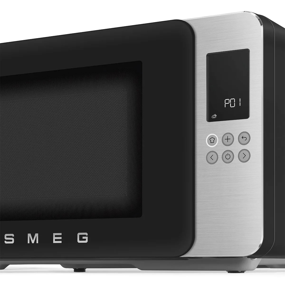 Kuchenka mikrofalowa z funkcją grill Smeg MOC01BLMEU Czarny Collezione
