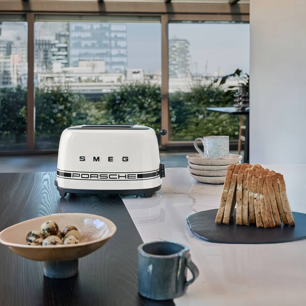 Toster TSF01 | Carrara White Porsche x SMEG