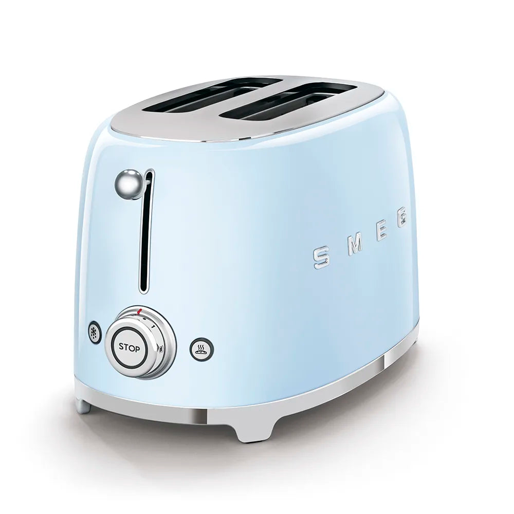 Toster na 2 kromki Smeg TSF01PBEU Pastelowy błękit 50's Style