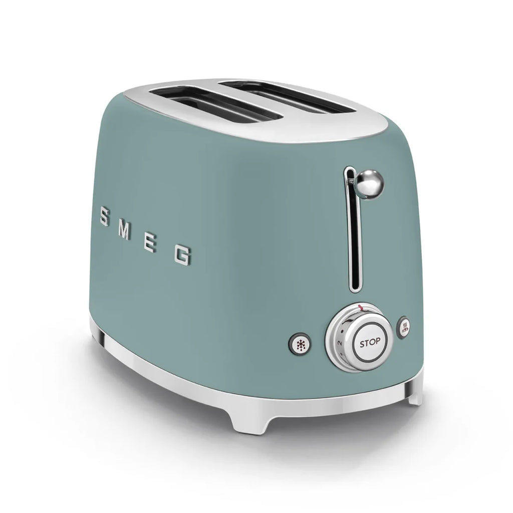 Toster na 2 kromki Smeg TSF01EGMEU Szmaragdowy 50's Style