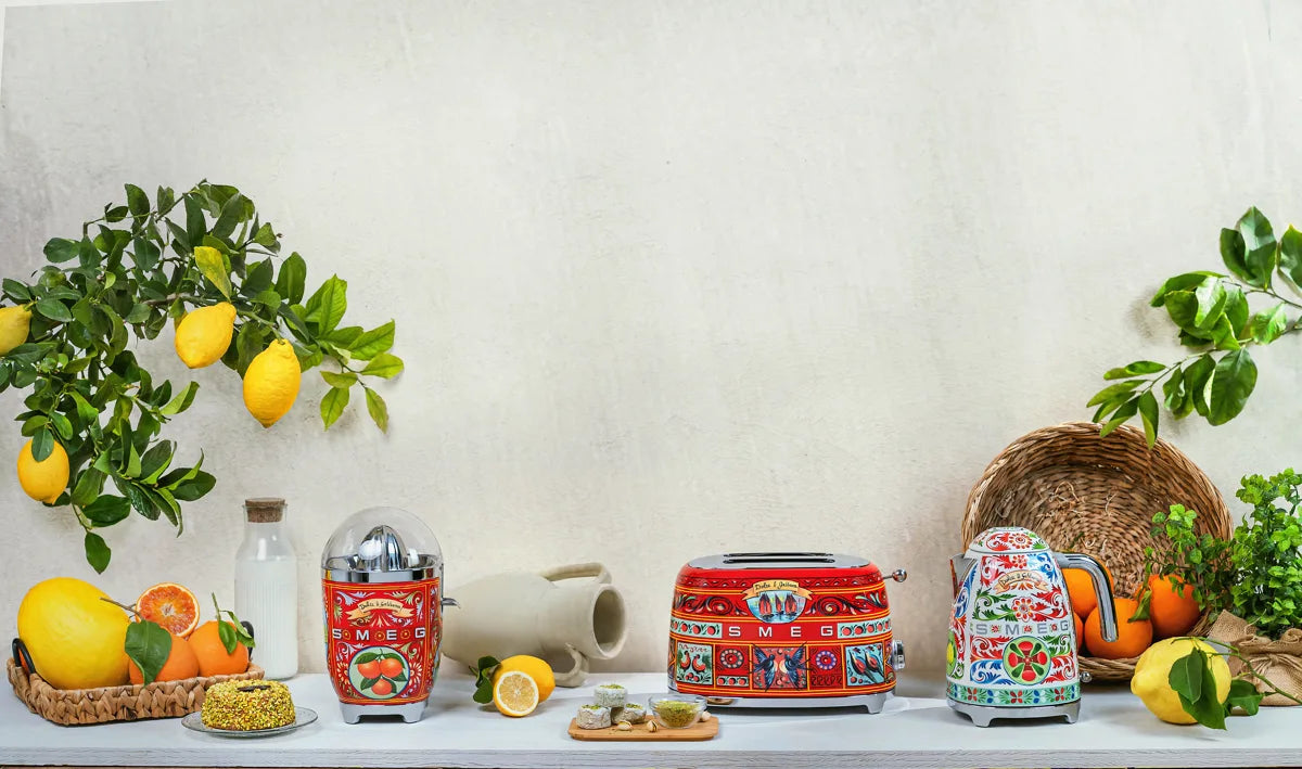 Toster na 2 kromki Sicily is my love Smeg & Dolce&Gabbana