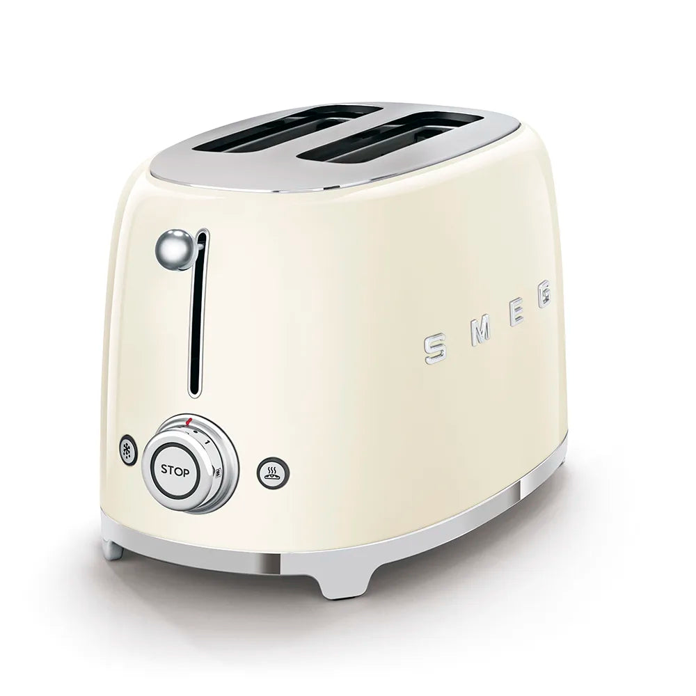 Toster na 2 kromki Smeg TSF01CREU Kremowy 50's Style