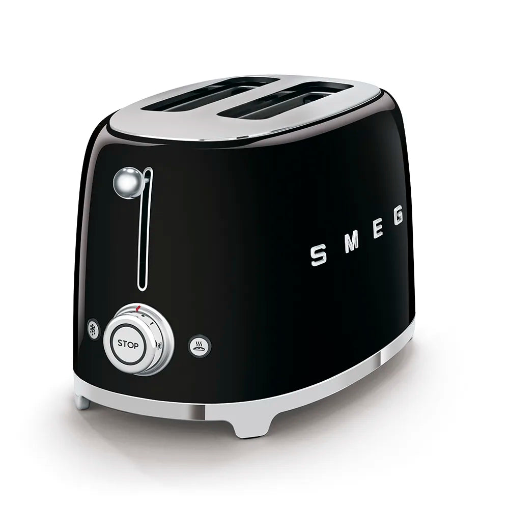 Toster na 2 kromki Smeg TSF01BLEU Czarny 50's Style