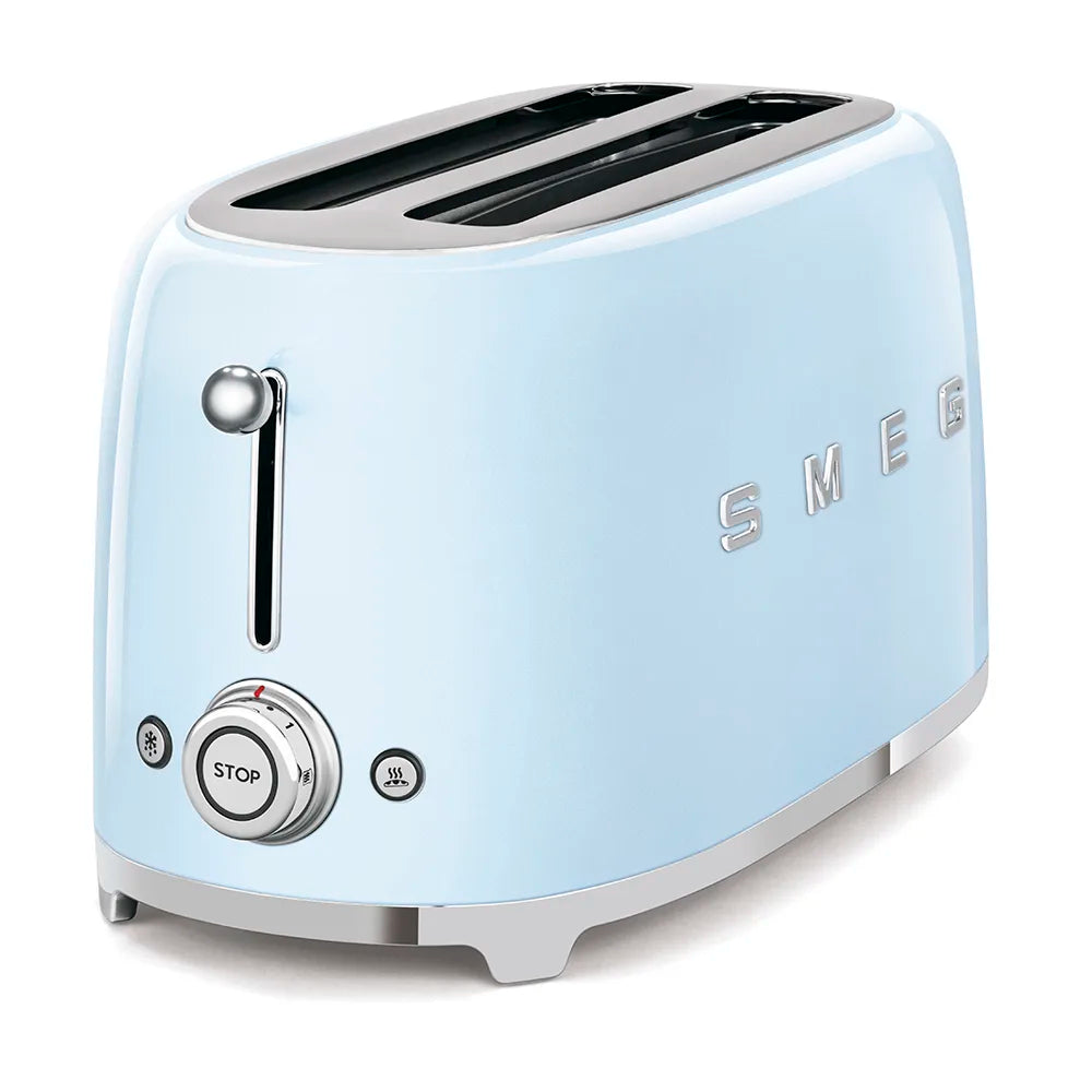Toster na 4 kromki Smeg TSF02PBEU Pastelowy błękit 50's Style