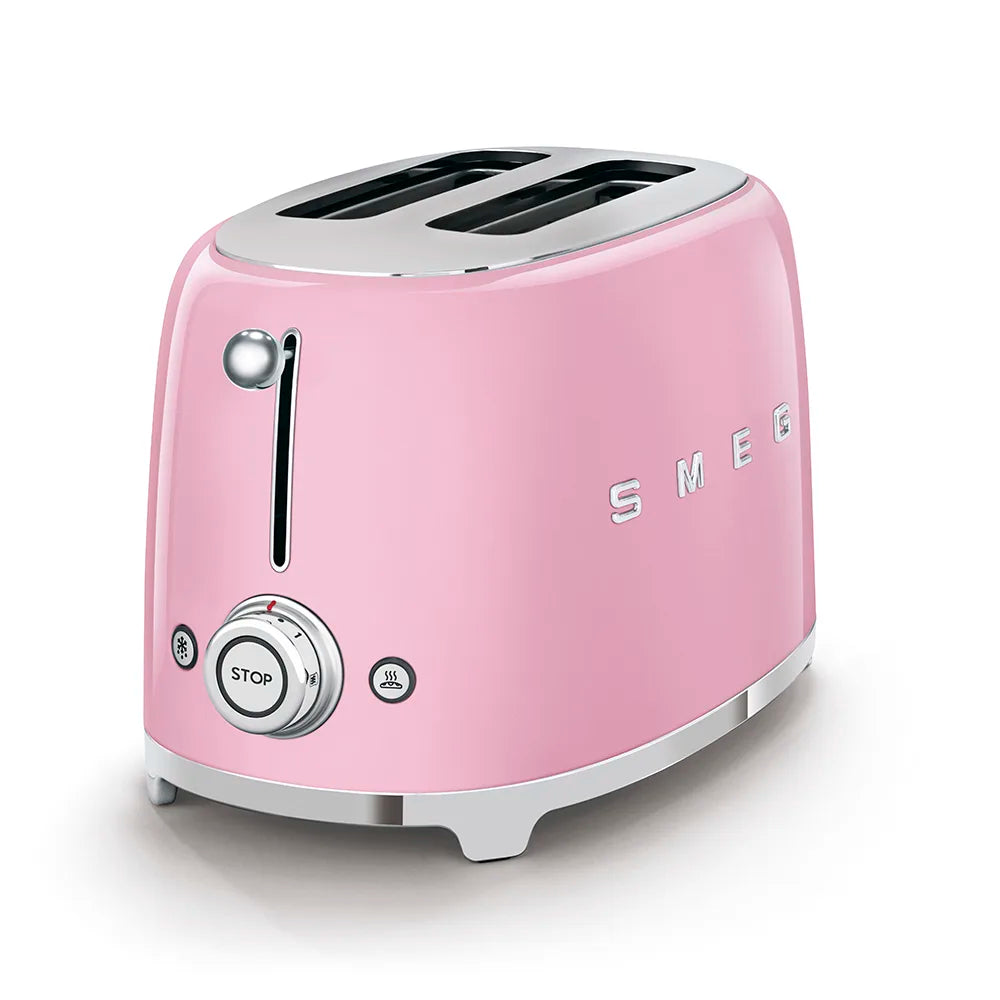 Toster na 2 kromki Smeg TSF01PKEU Pastelowy róż 50's Style