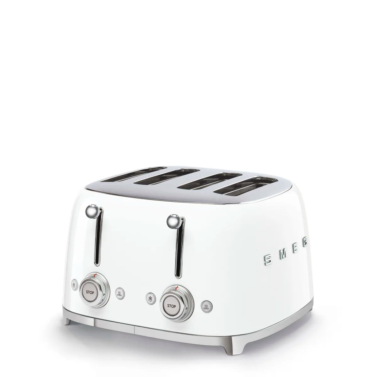 Toster na 4 kromki Smeg TSF03WHEU Biały 50's Style