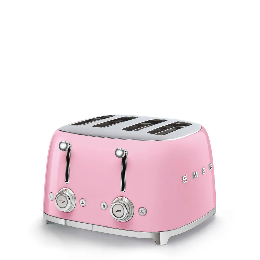 Toster na 4 kromki Smeg TSF03PKEU Pastelowy róż 50's Style