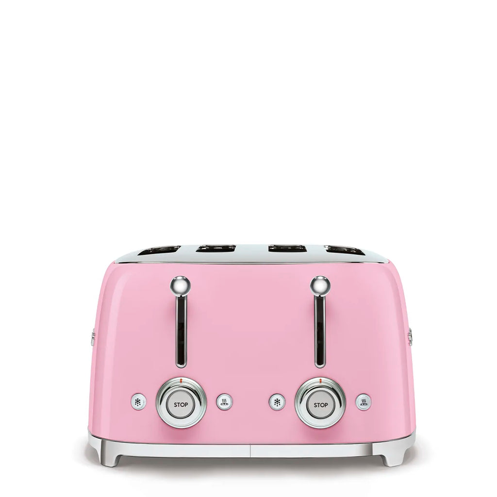 Toster na 4 kromki Smeg TSF03PKEU Pastelowy róż 50's Style
