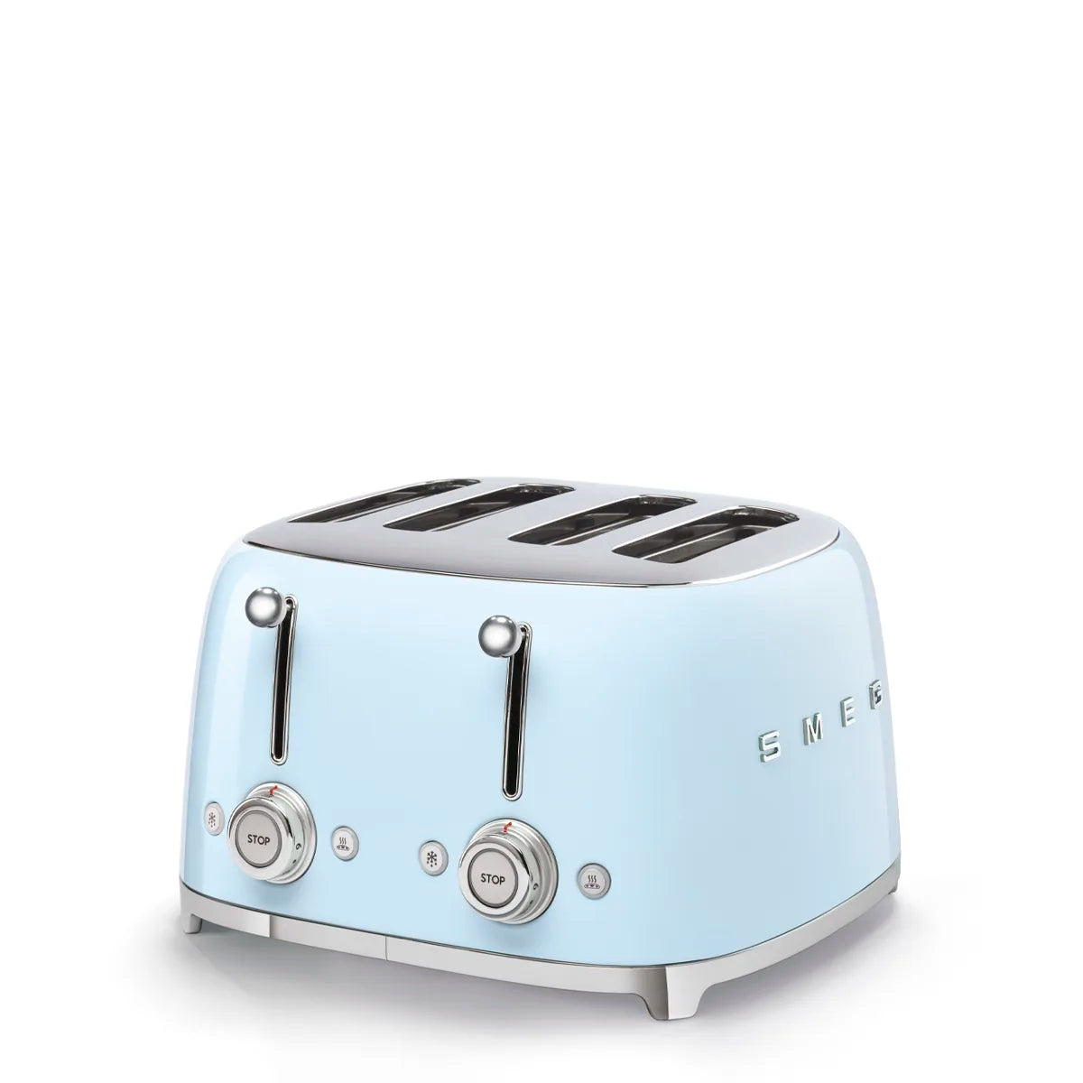 Toster na 4 kromki Smeg TSF03PBEU Pastelowy błękit 50's Style