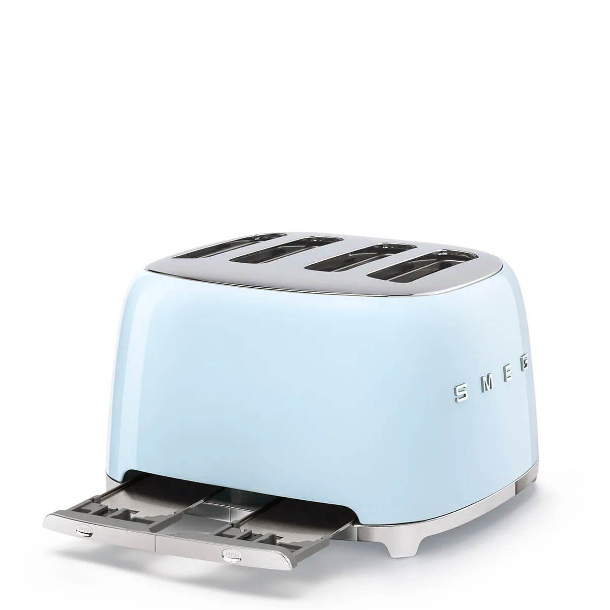 Toster na 4 kromki Smeg TSF03PBEU Pastelowy błękit 50's Style