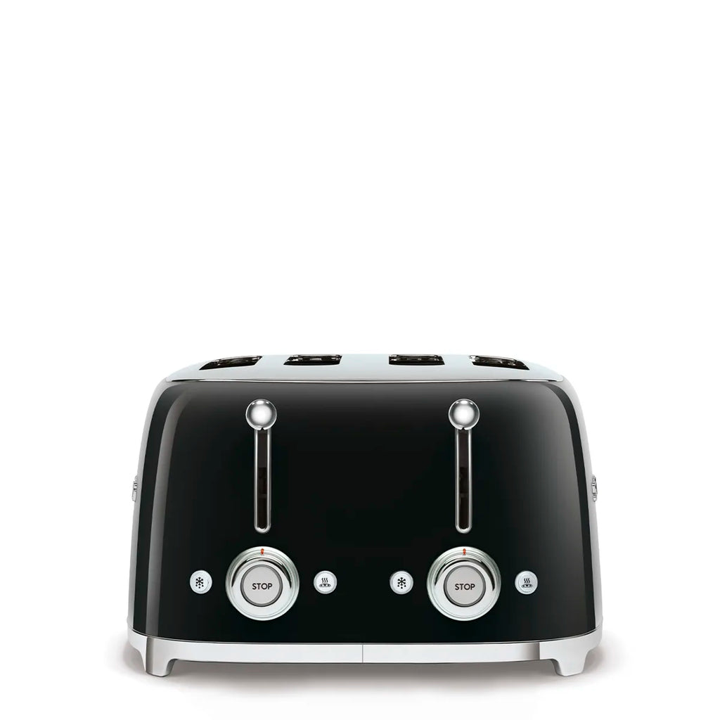 Toster na 4 kromki Smeg TSF03BLEU Czarny 50's Style