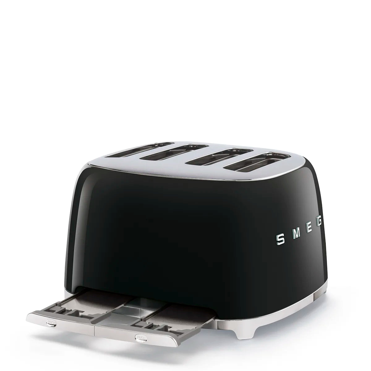Toster na 4 kromki Smeg TSF03BLEU Czarny 50's Style
