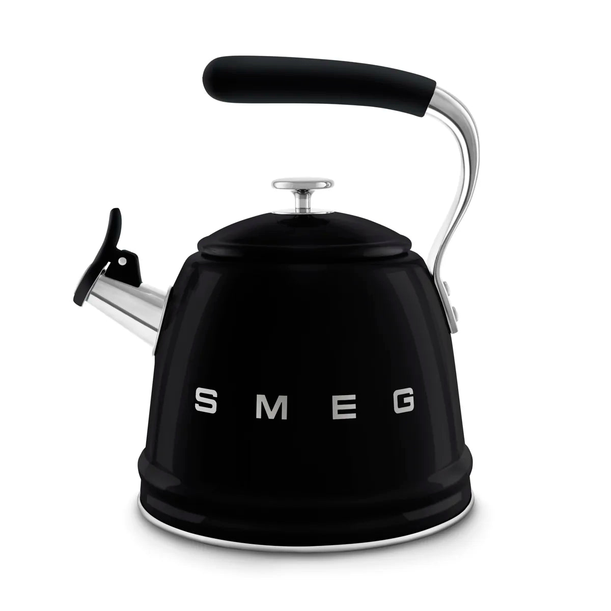 Czajnik z gwizdkiem Smeg WKF01BL Czarny 50's Style
