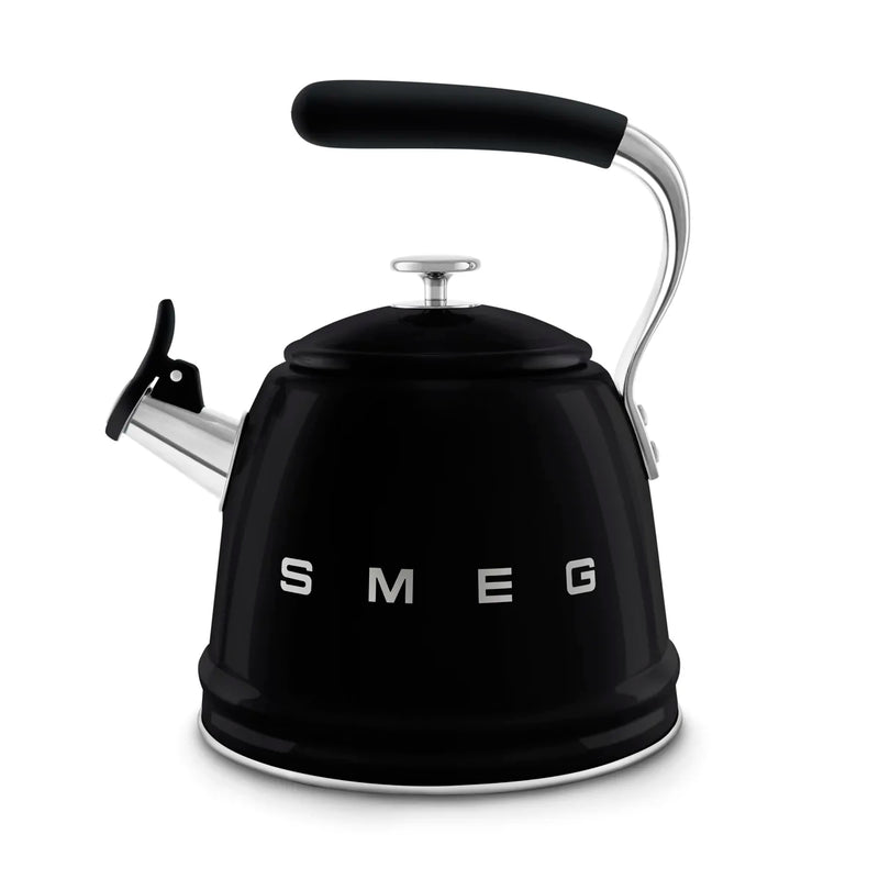Czajnik z gwizdkiem Smeg WKF01BL Czarny 50's Style
