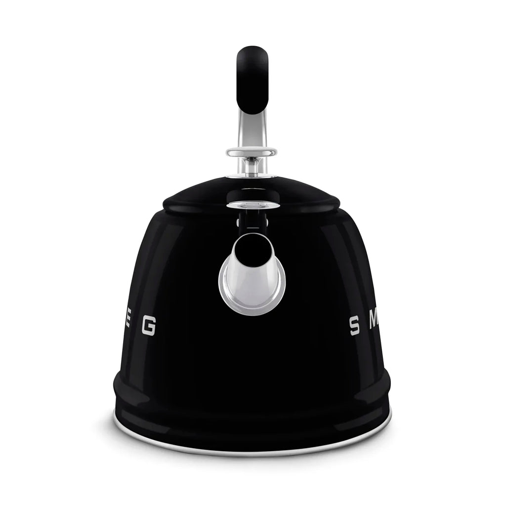 Czajnik z gwizdkiem Smeg WKF01BL Czarny 50's Style