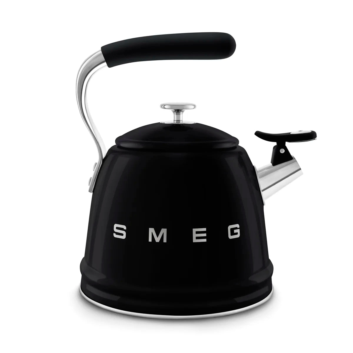 Czajnik z gwizdkiem Smeg WKF01BL Czarny 50's Style