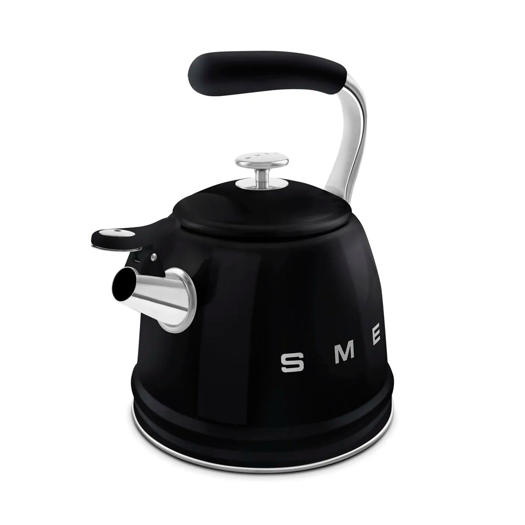 Czajnik z gwizdkiem Smeg WKF01BL Czarny 50's Style
