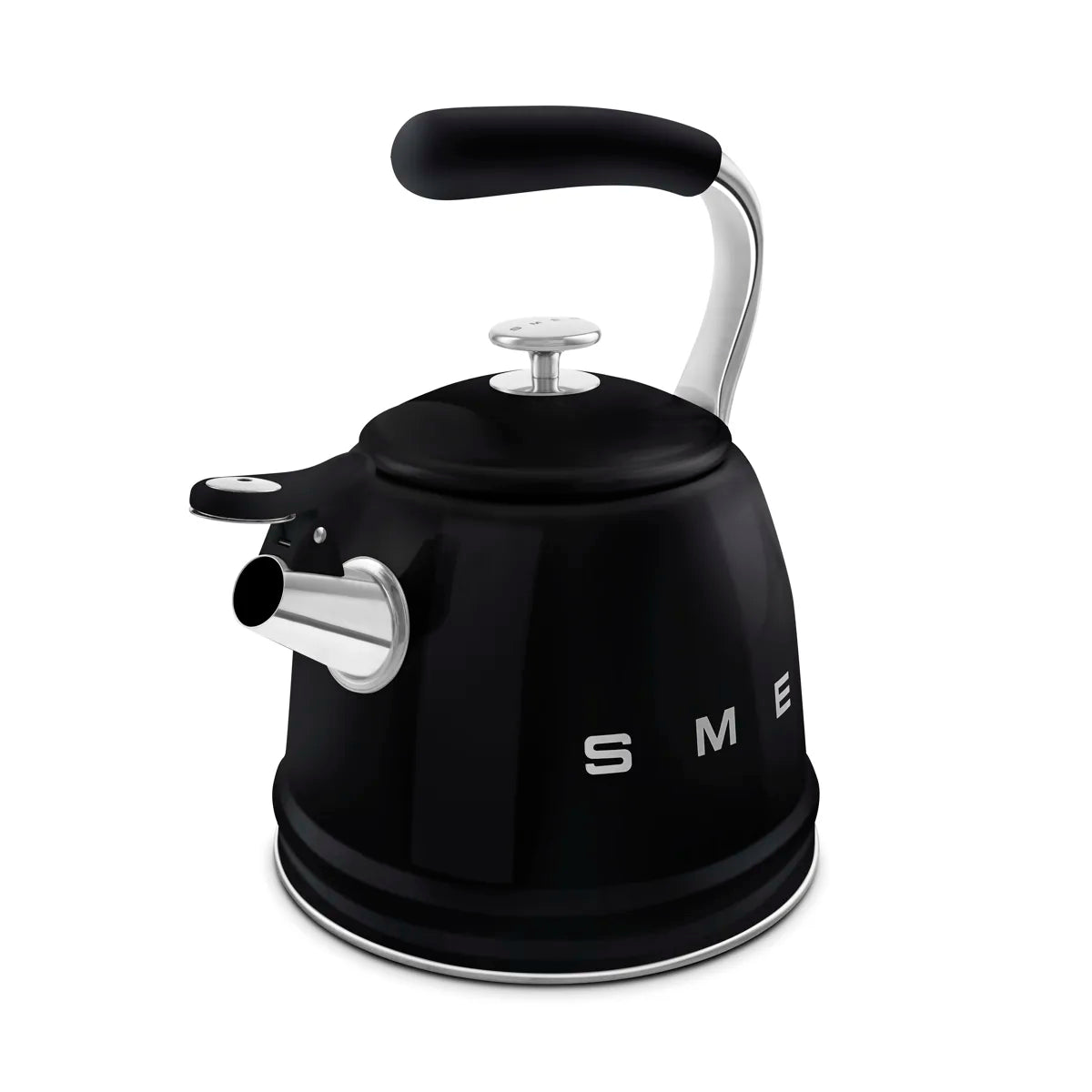 Czajnik z gwizdkiem Smeg WKF01BL Czarny 50's Style