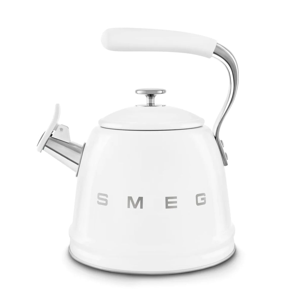 Czajnik z gwizdkiem Smeg WKF01WH Biały 50's Style
