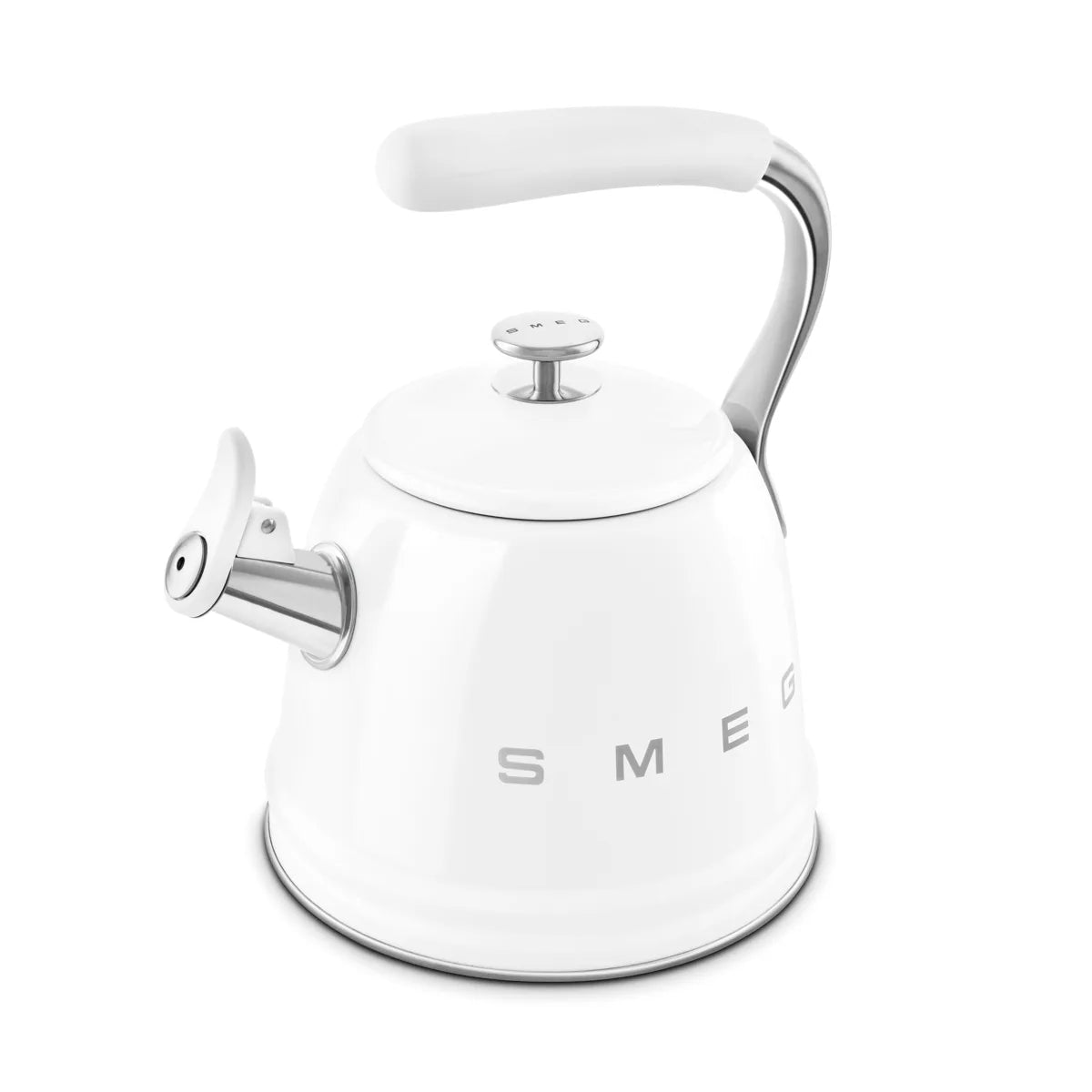 Czajnik z gwizdkiem Smeg WKF01WH Biały 50's Style