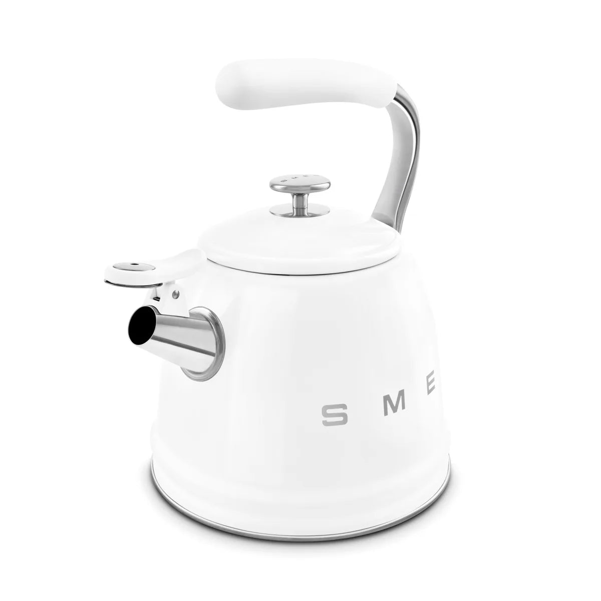 Czajnik z gwizdkiem Smeg WKF01WH Biały 50's Style