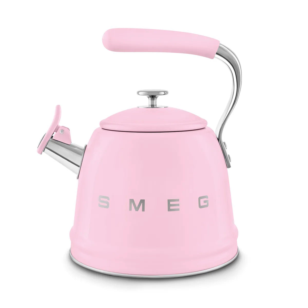 Czajnik z gwizdkiem Smeg WKF01PK Pastelowy róż 50's Style