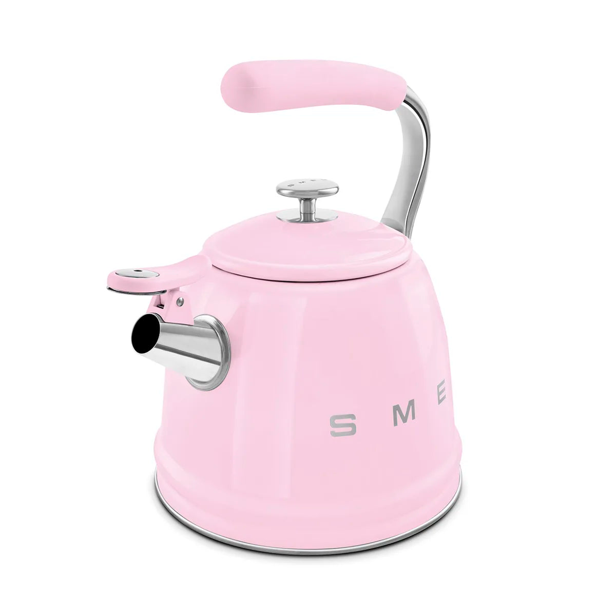 Czajnik z gwizdkiem Smeg WKF01PK Pastelowy róż 50's Style