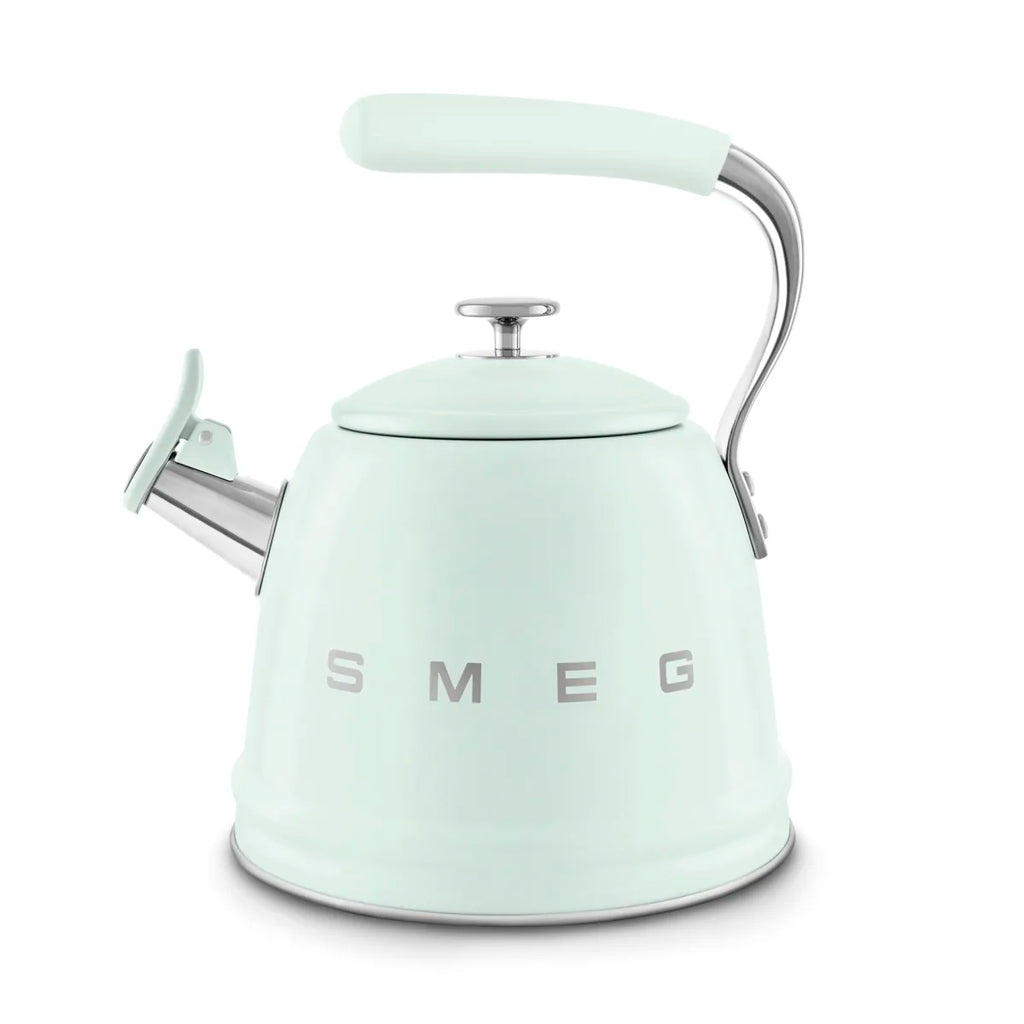 Czajnik z gwizdkiem Smeg WKF01PG Pastelowa zieleń 50's Style