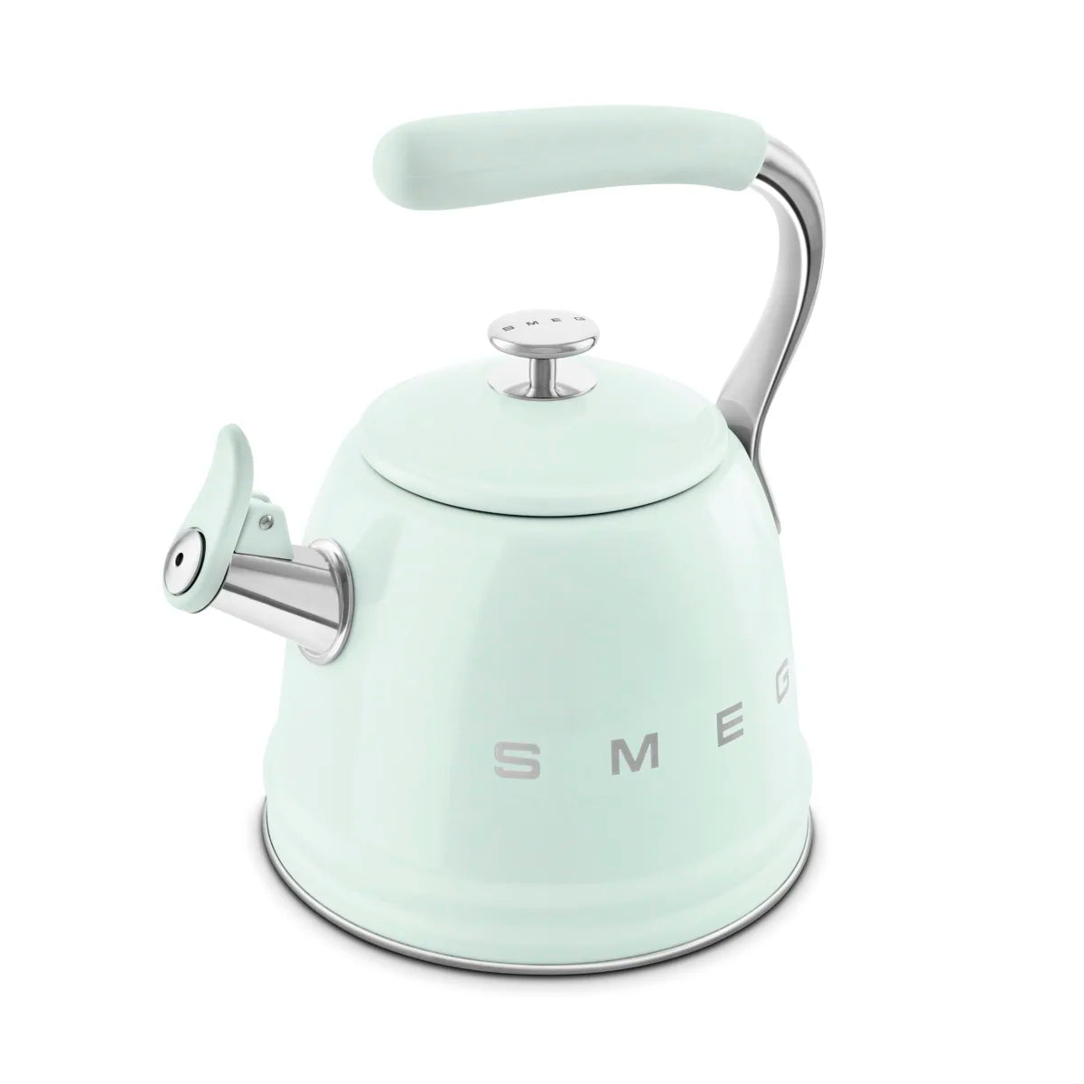 Czajnik z gwizdkiem Smeg WKF01PG Pastelowa zieleń 50's Style