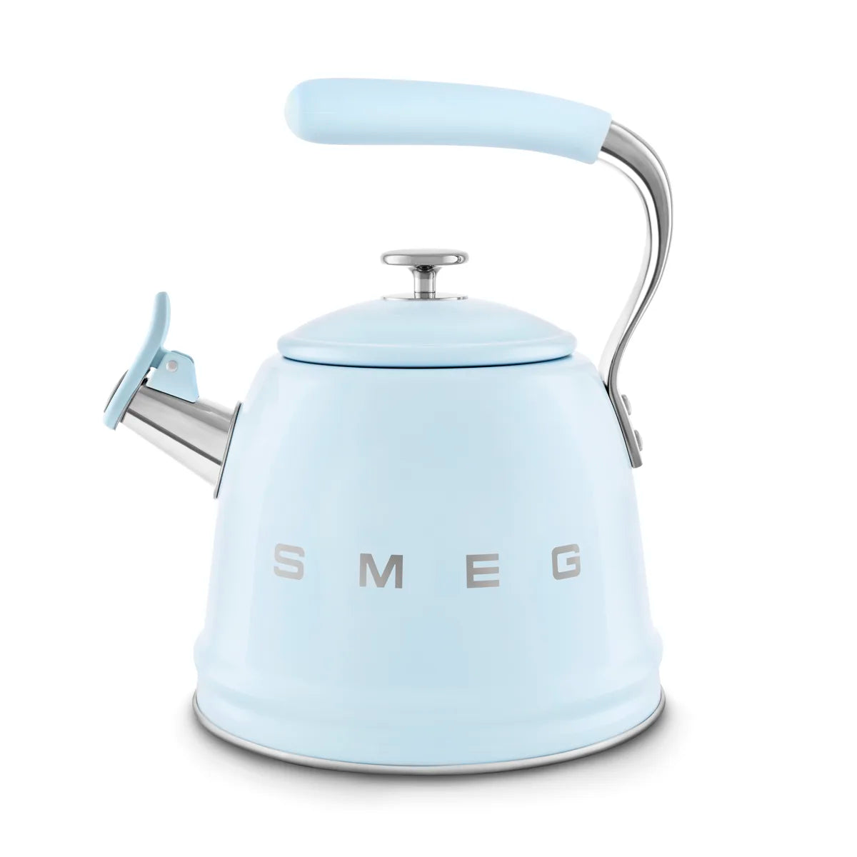 Czajnik z gwizdkiem Smeg WKF01PB Pastelowy błękit 50's Style