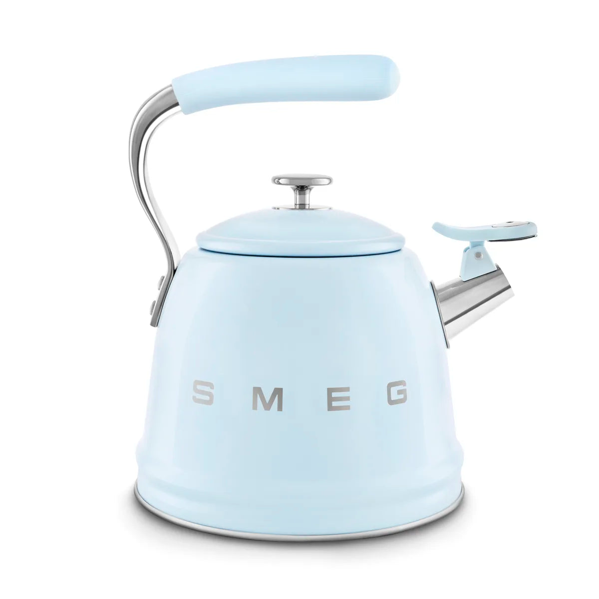 Czajnik z gwizdkiem Smeg WKF01PB Pastelowy błękit 50's Style