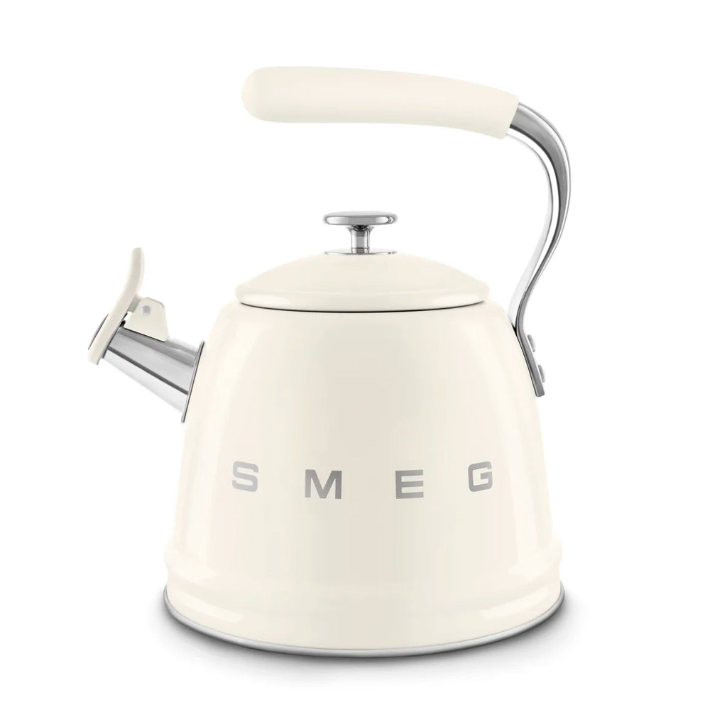 Czajnik z gwizdkiem Smeg WKF01CR Kremowy 50's Style