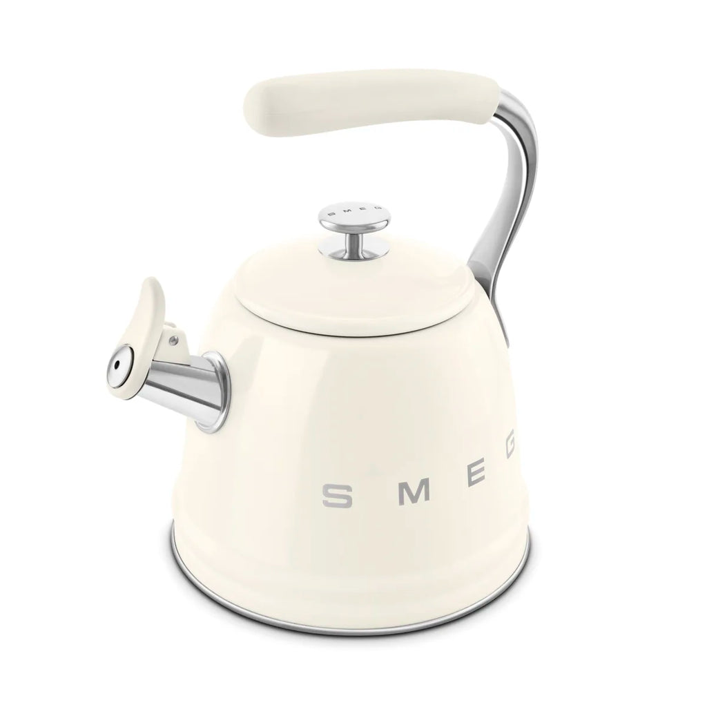 Czajnik z gwizdkiem Smeg WKF01CR Kremowy 50's Style