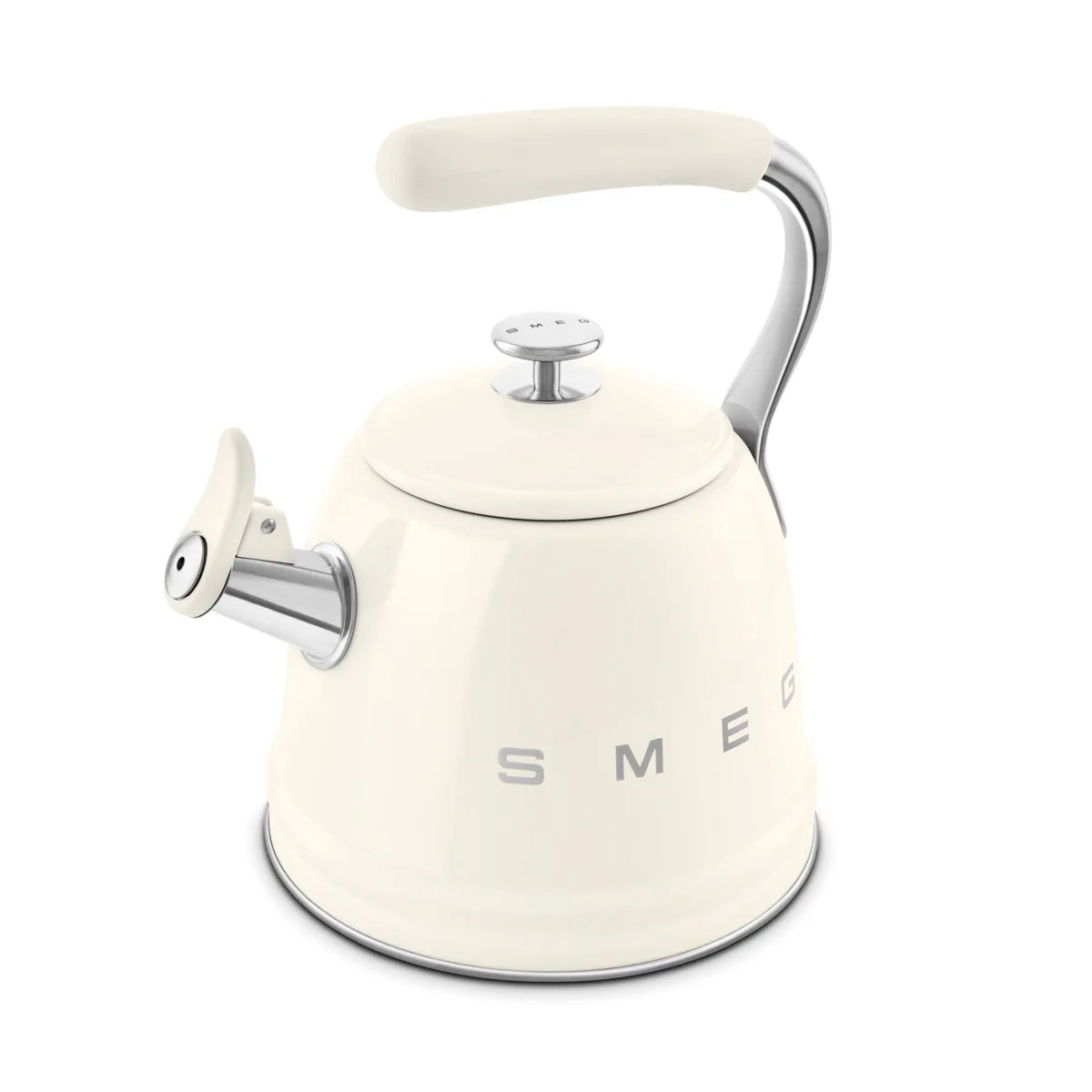 Czajnik z gwizdkiem Smeg WKF01CR Kremowy 50's Style