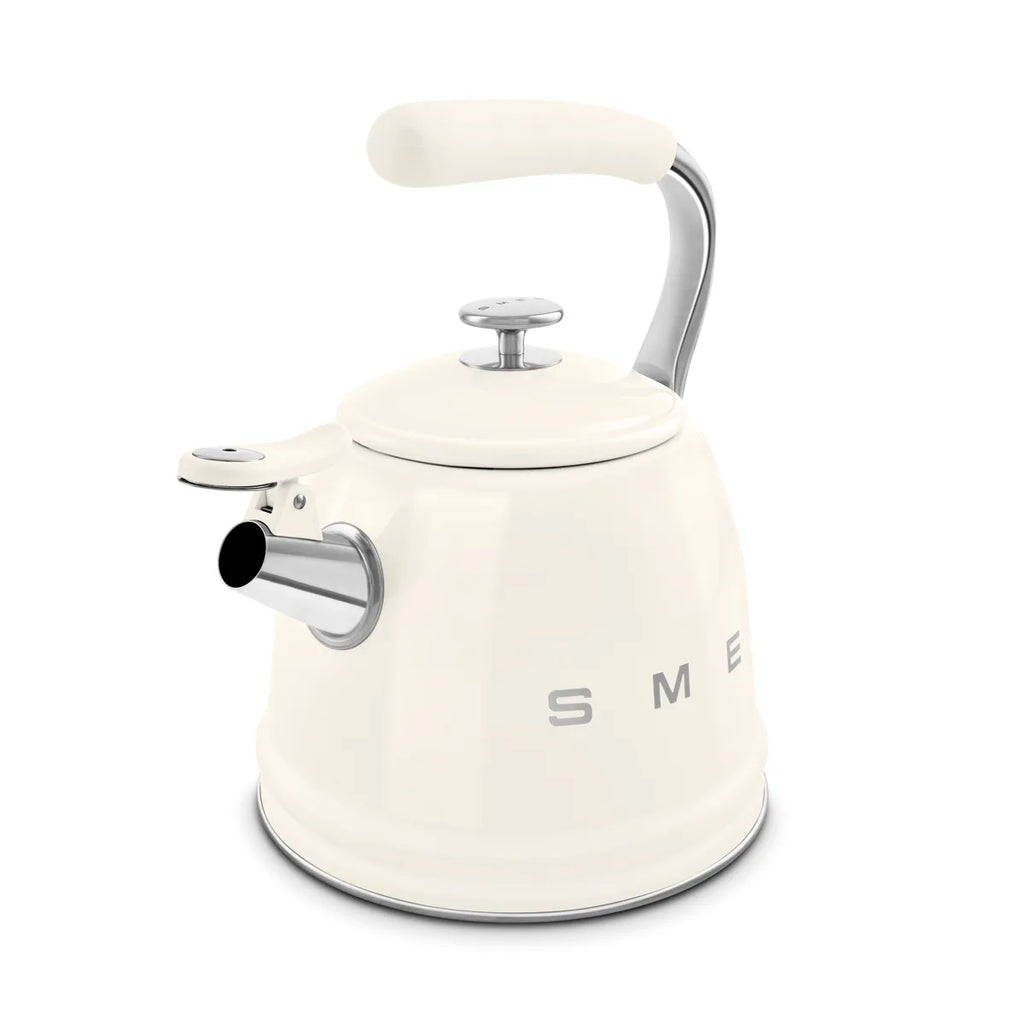 Czajnik z gwizdkiem Smeg WKF01CR Kremowy 50's Style